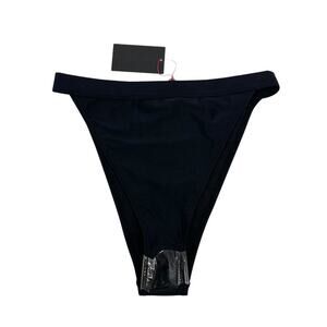 SouthBeach Swimwear Super High Rise Black Bikini Bottoms US 10 NEW with Tags!